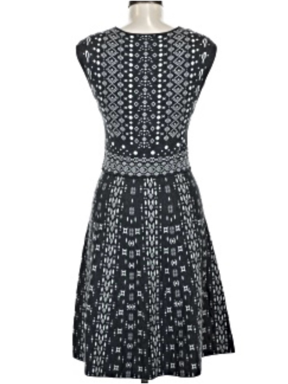 41 Hawthorn Black and White Patterned Midi Dress